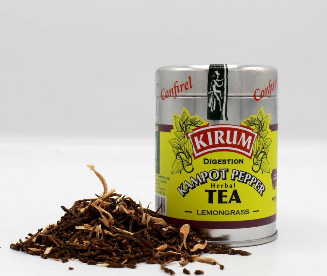 KIRUM HERBAL TEA WITH KAMPOT PEPPER INFLORESCENCE LEMONGRASS DIGESTION 100G