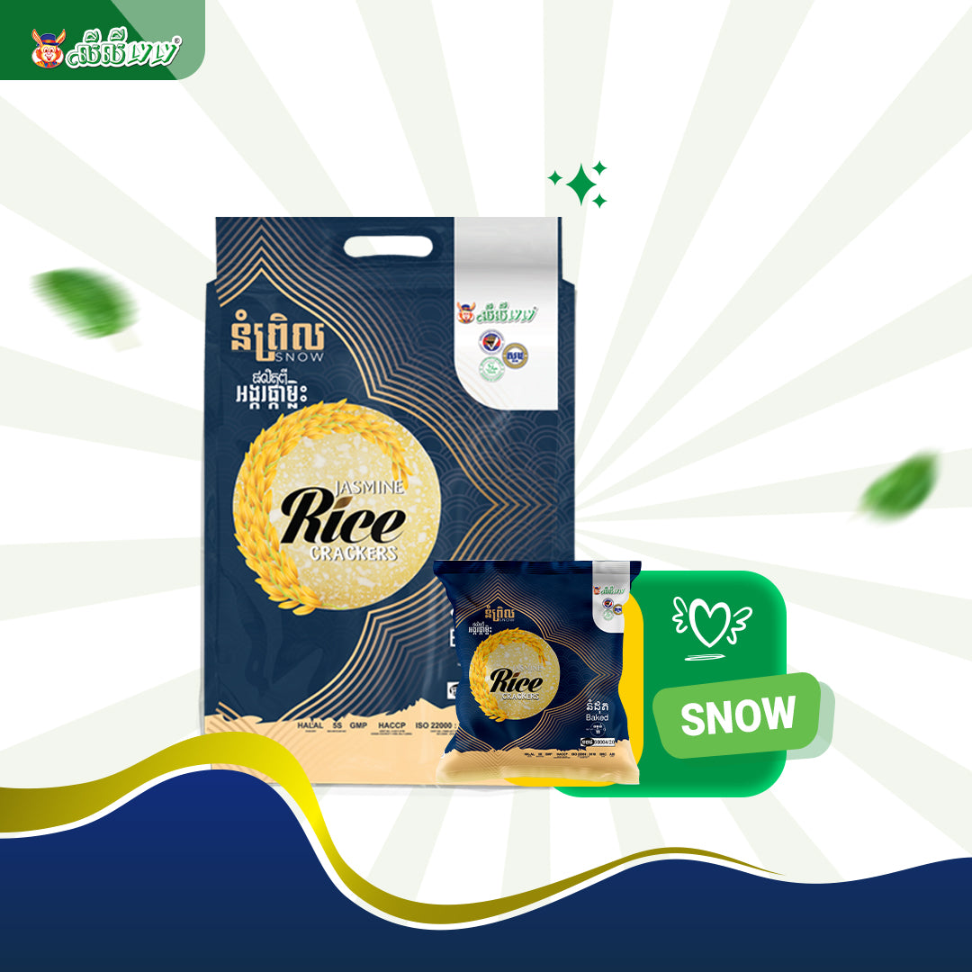 LYLY RICE CRACKERS SNOW ORIGINAL 363G